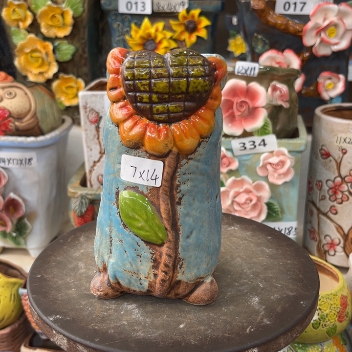 紫砂花盆粗陶材质多肉花盆