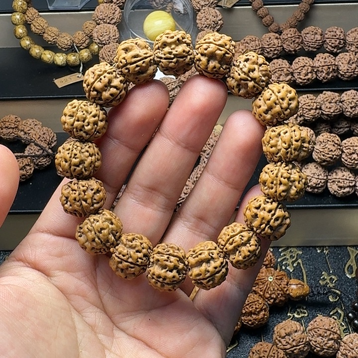 金刚菩提吊坠原生态至尊梅花双龙16