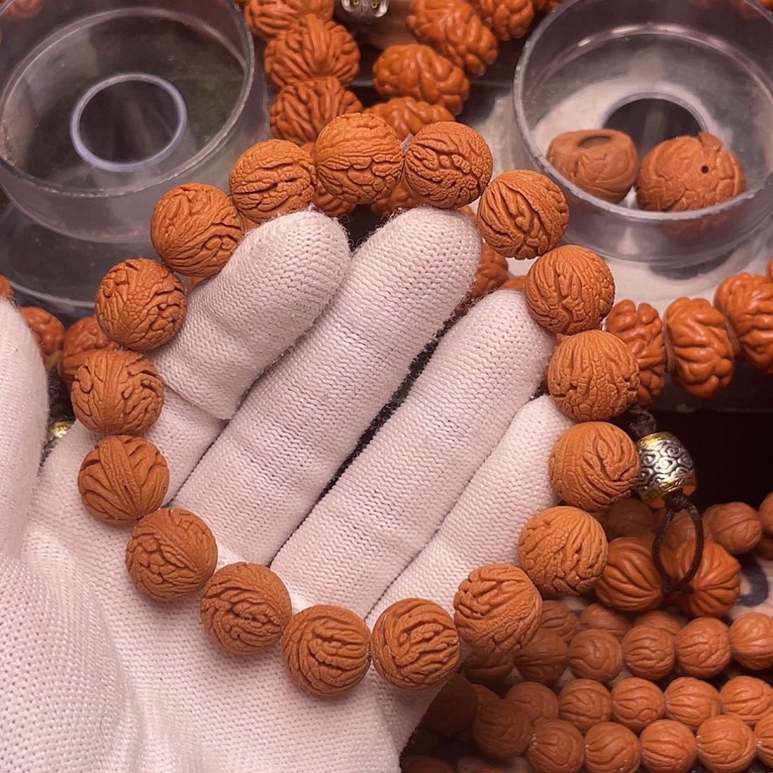 手串桃核绣球手串1.5