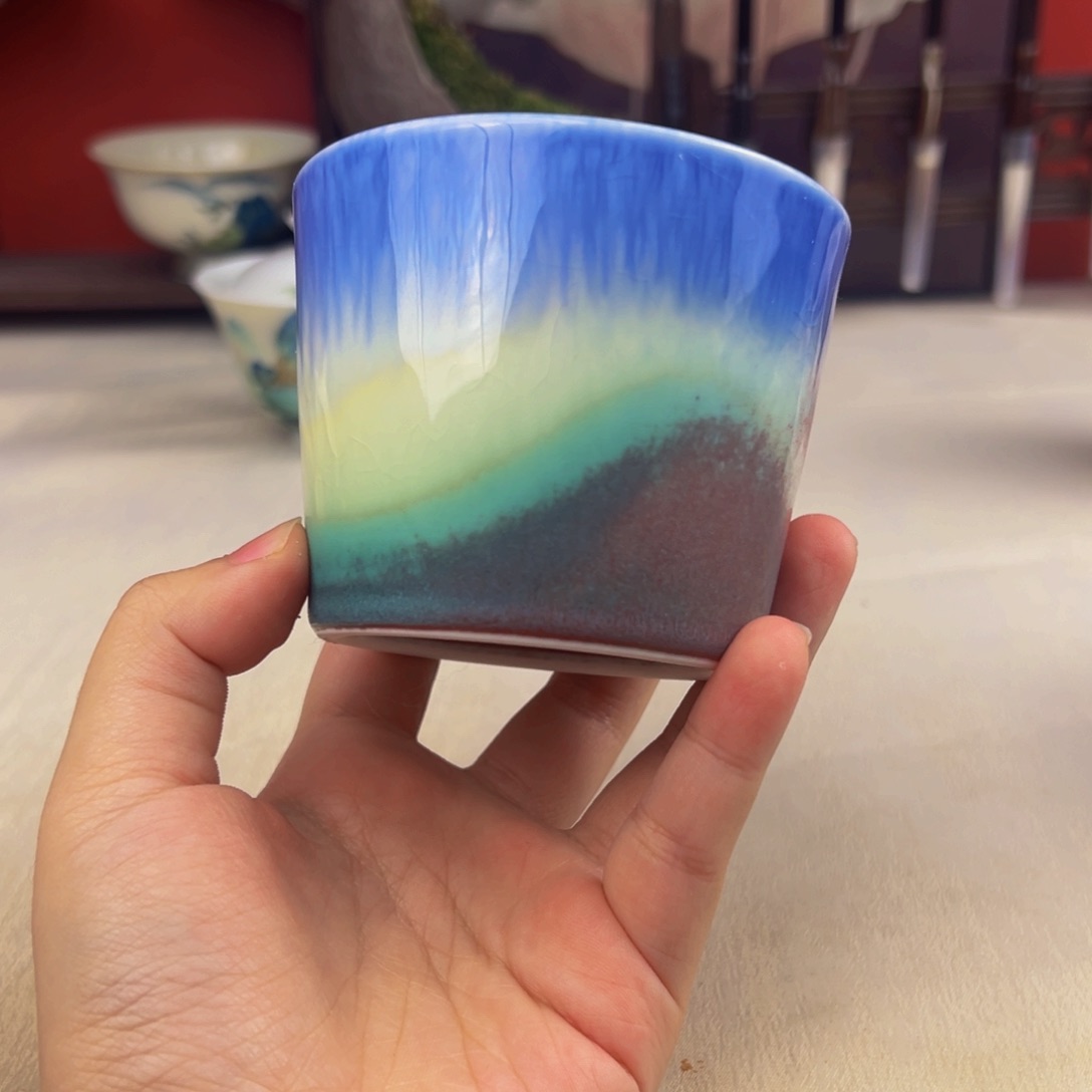 杯子纯手工柴烧主人杯