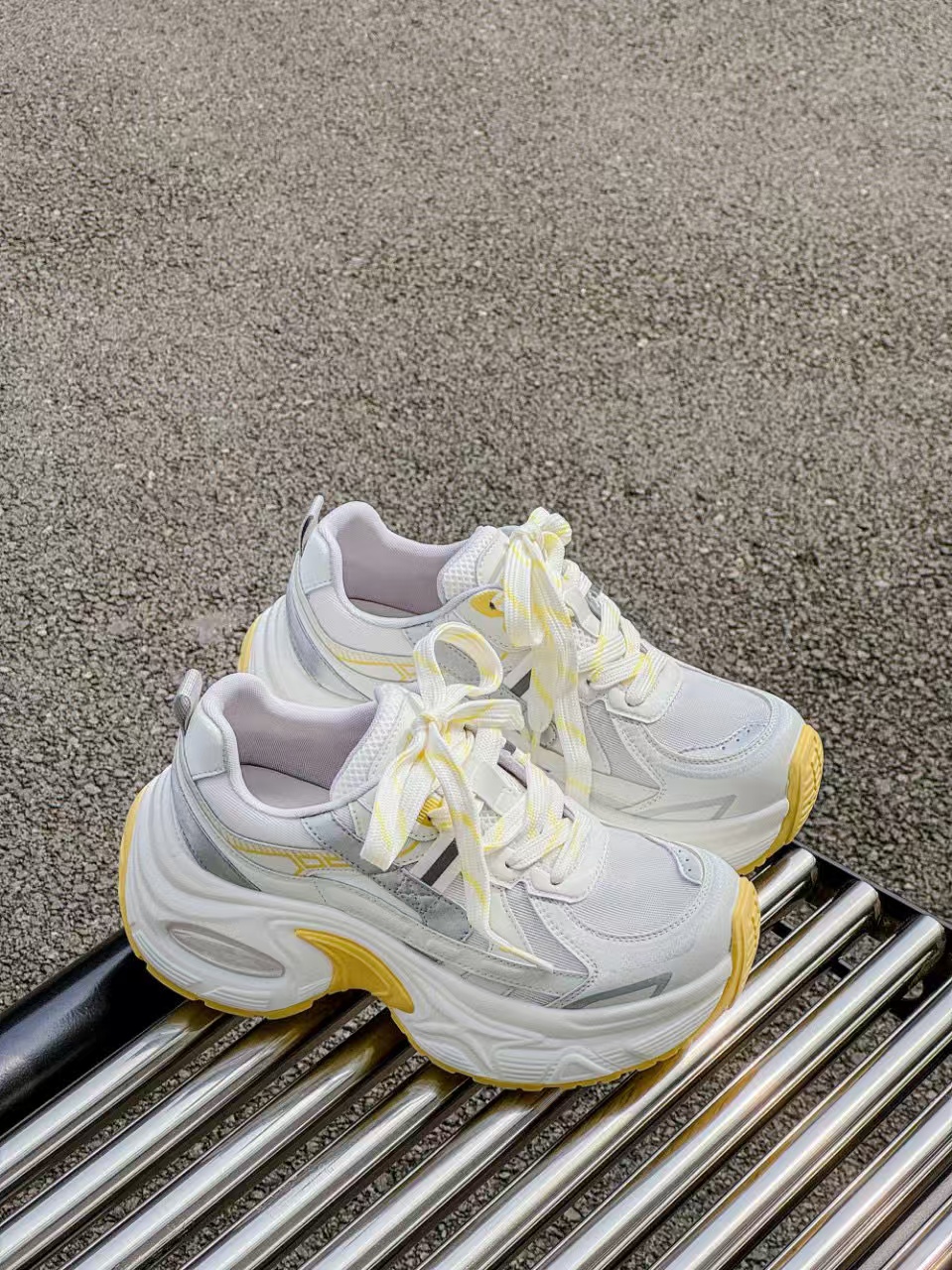 女士老爹鞋透气休闲鞋女鞋运动鞋系带小白鞋时尚百搭