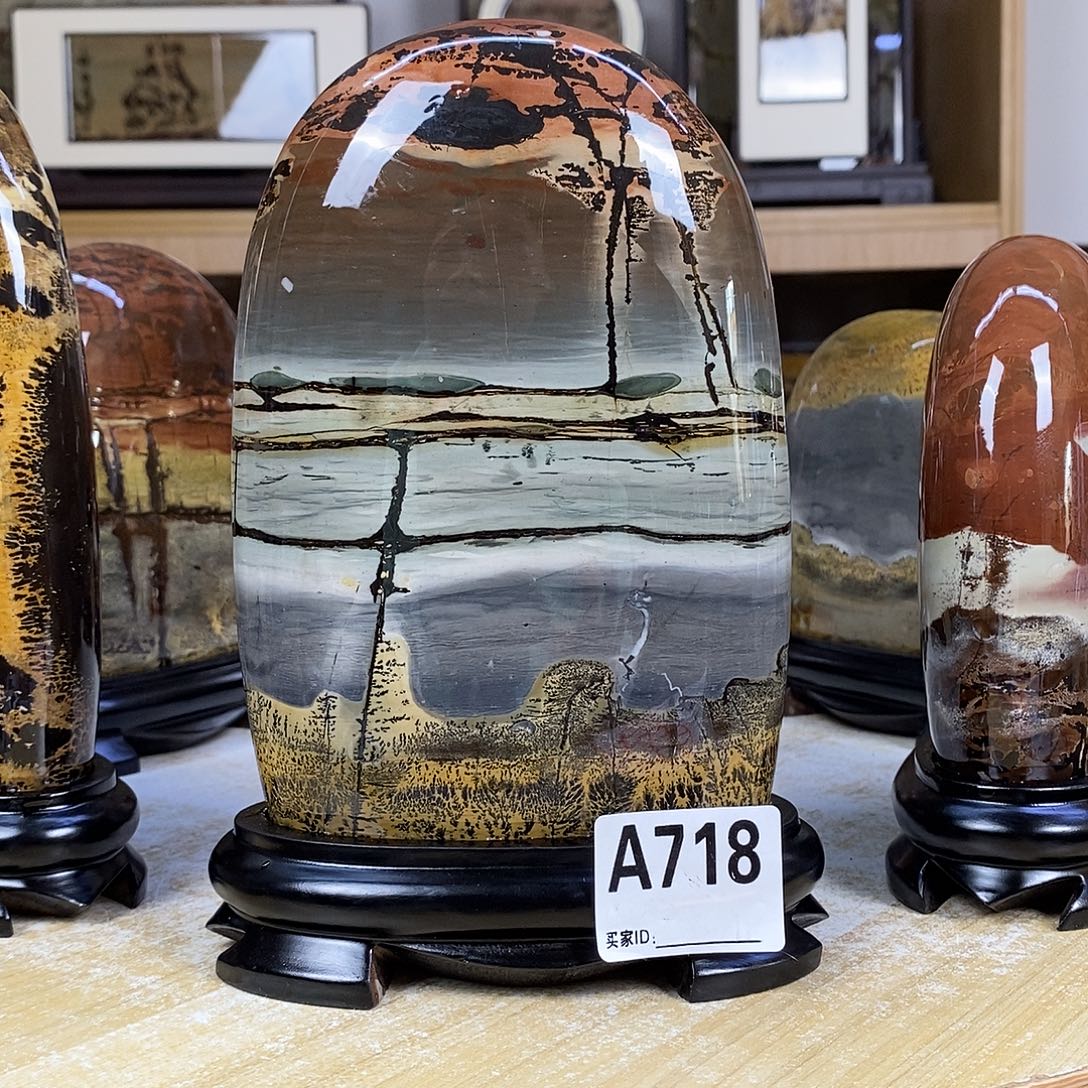 麵***塰印石昌化石广西国画石摆件