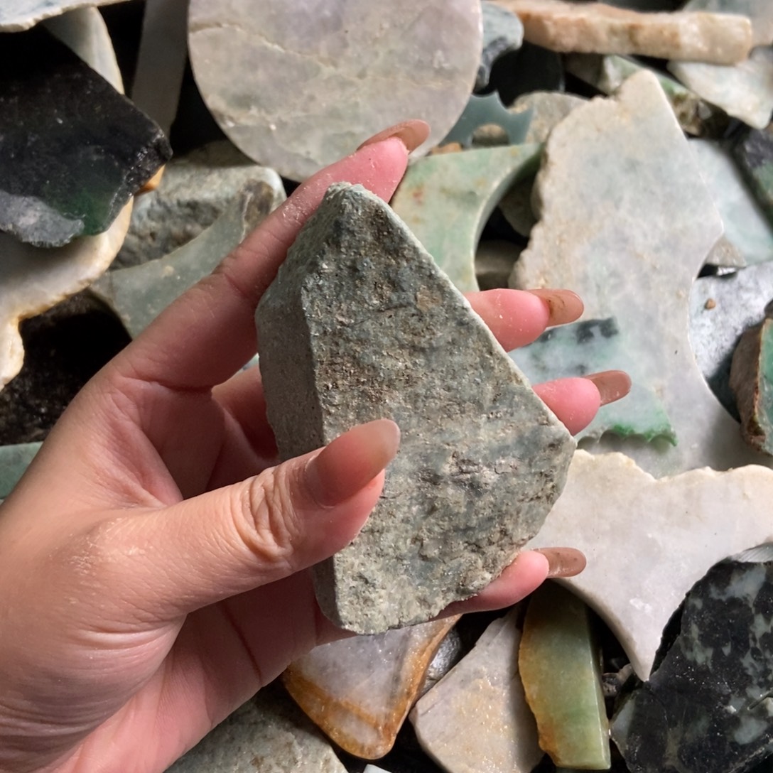 翡翠未镶嵌挂件天然翡翠