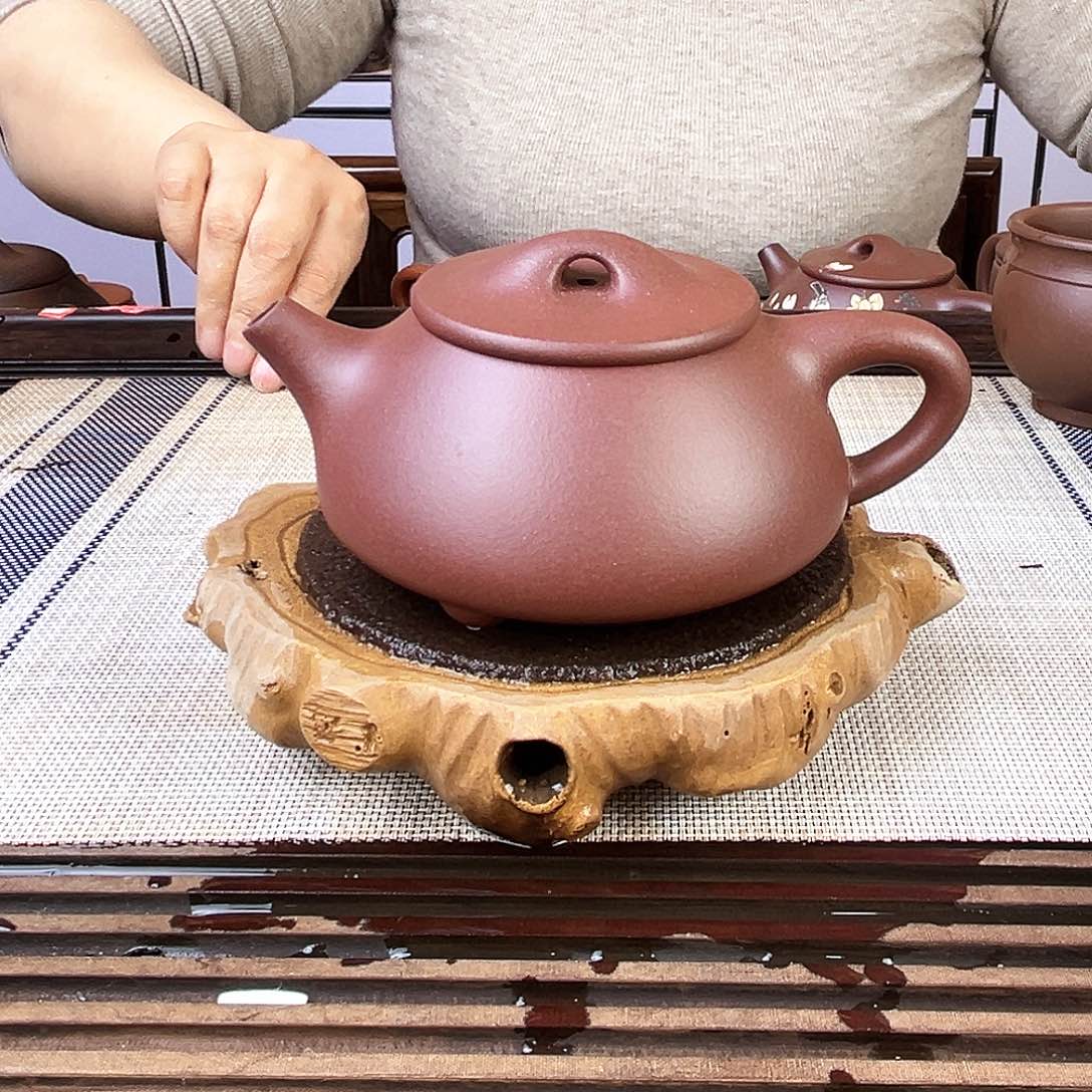 紫砂茶壶宜兴紫砂底槽青300c c
