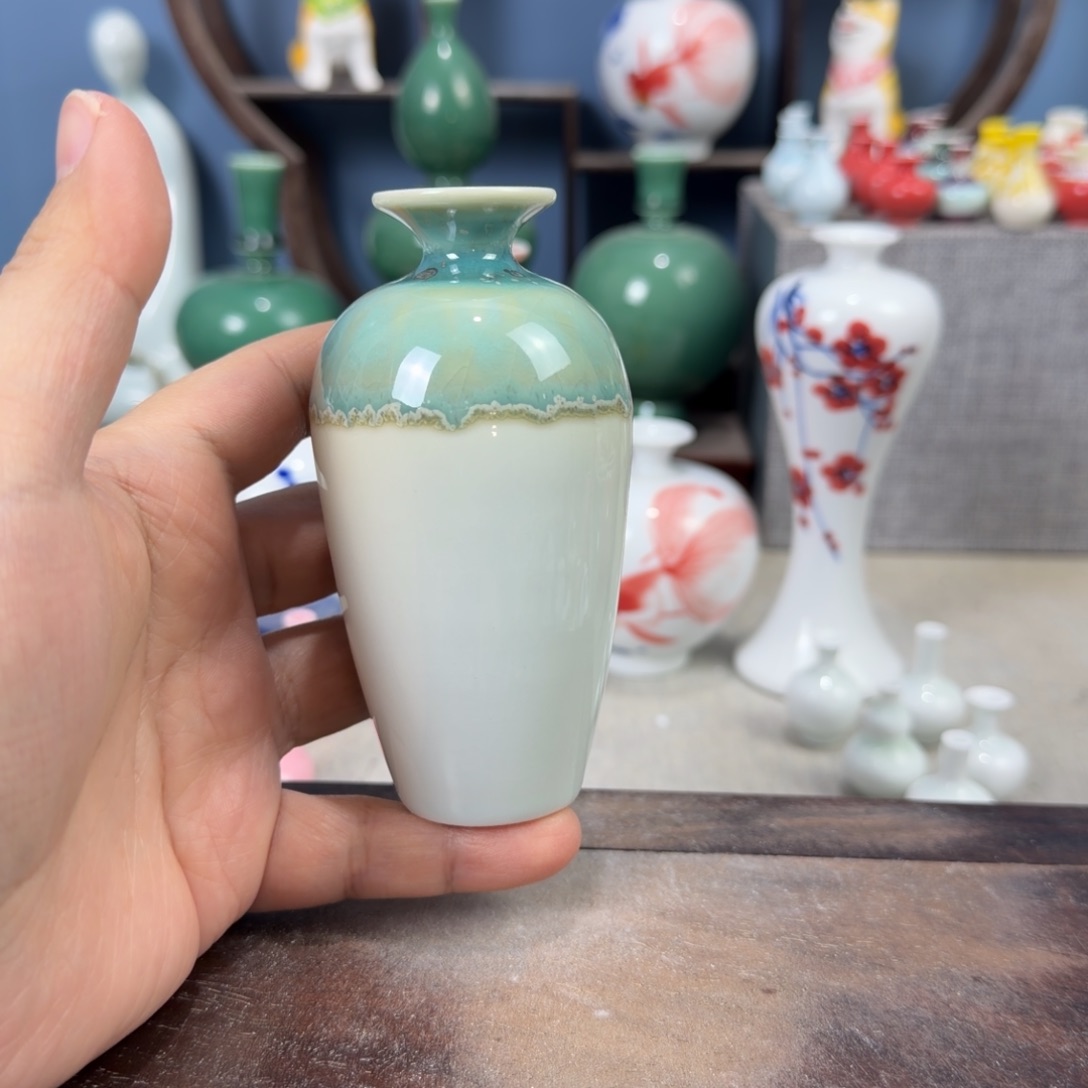 陶瓷手工小花器摆件