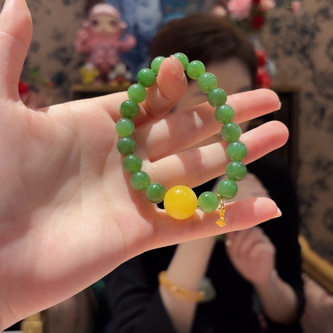 和田玉手串未镶嵌