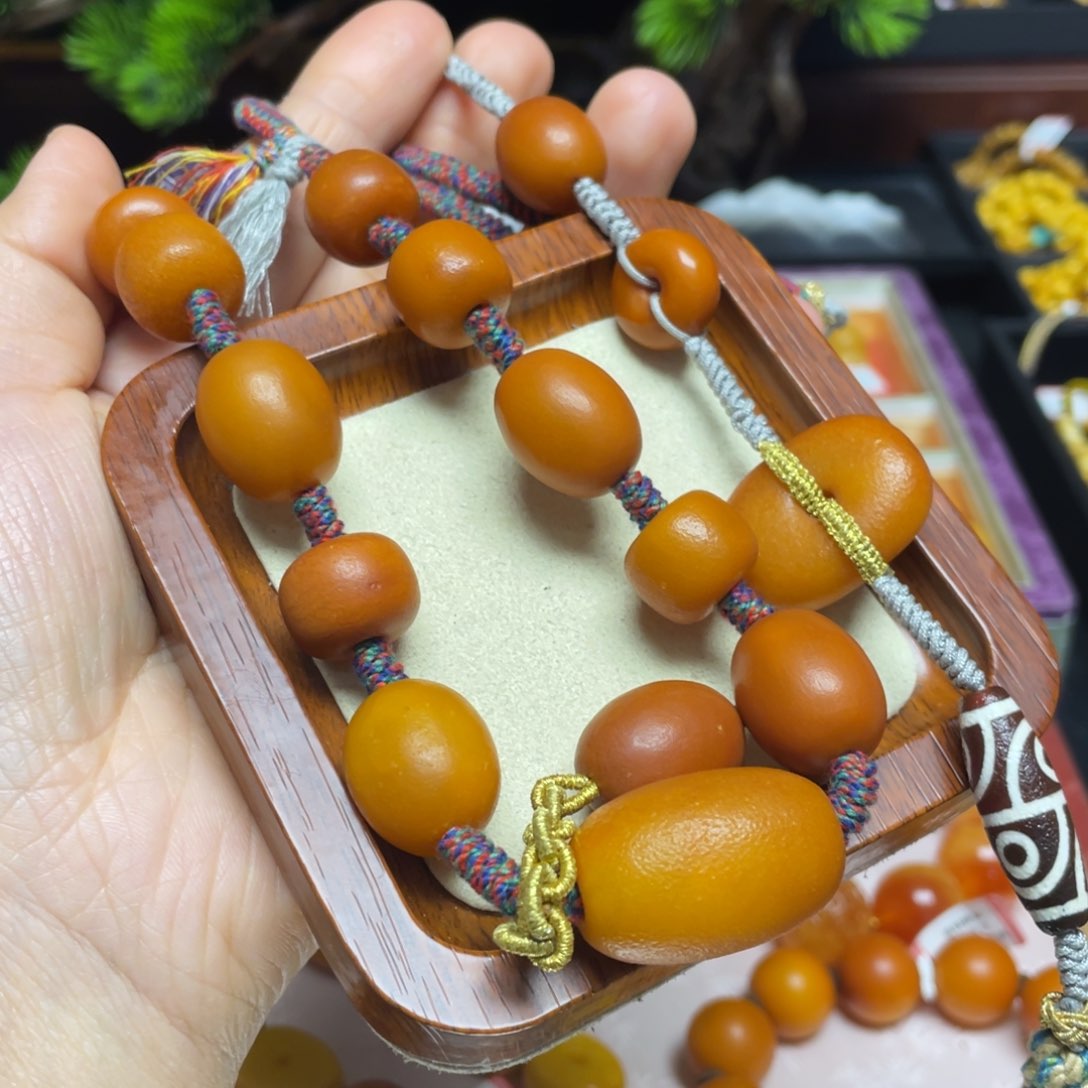 蜜蜡颈饰未镶嵌项链