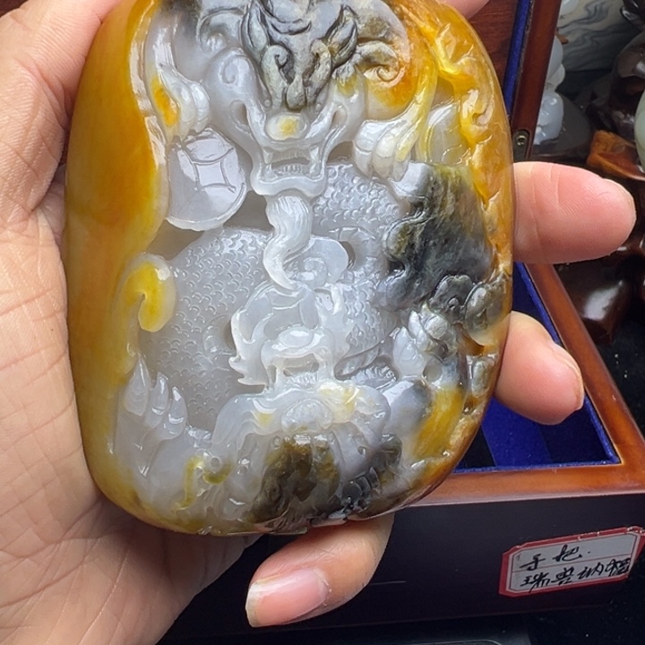 和田玉挂件未镶嵌藏**海