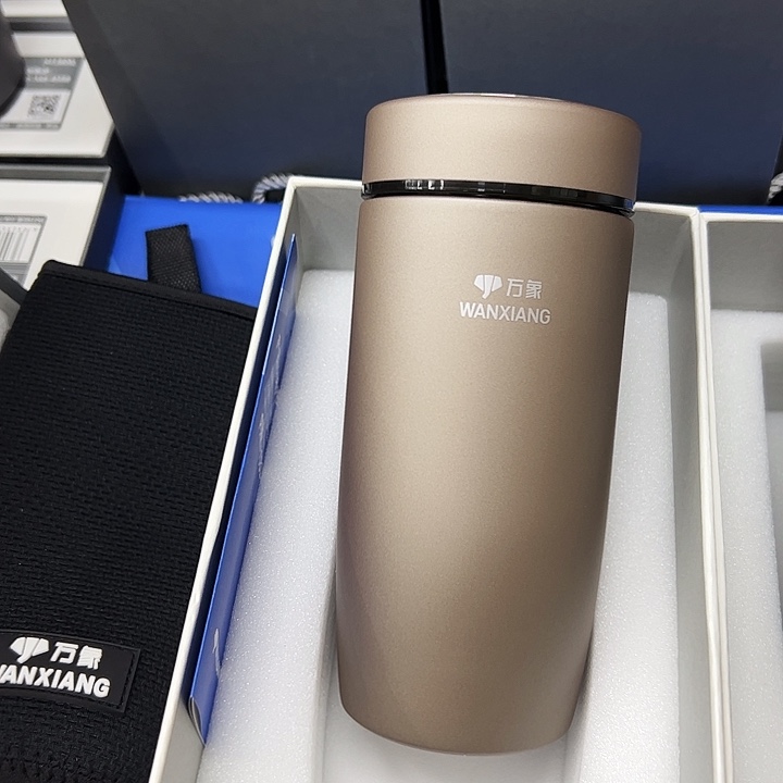 万象保温杯f96-460褐色杯套