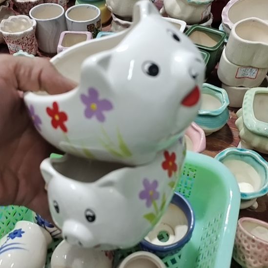 微瑕陶瓷盆12包邮