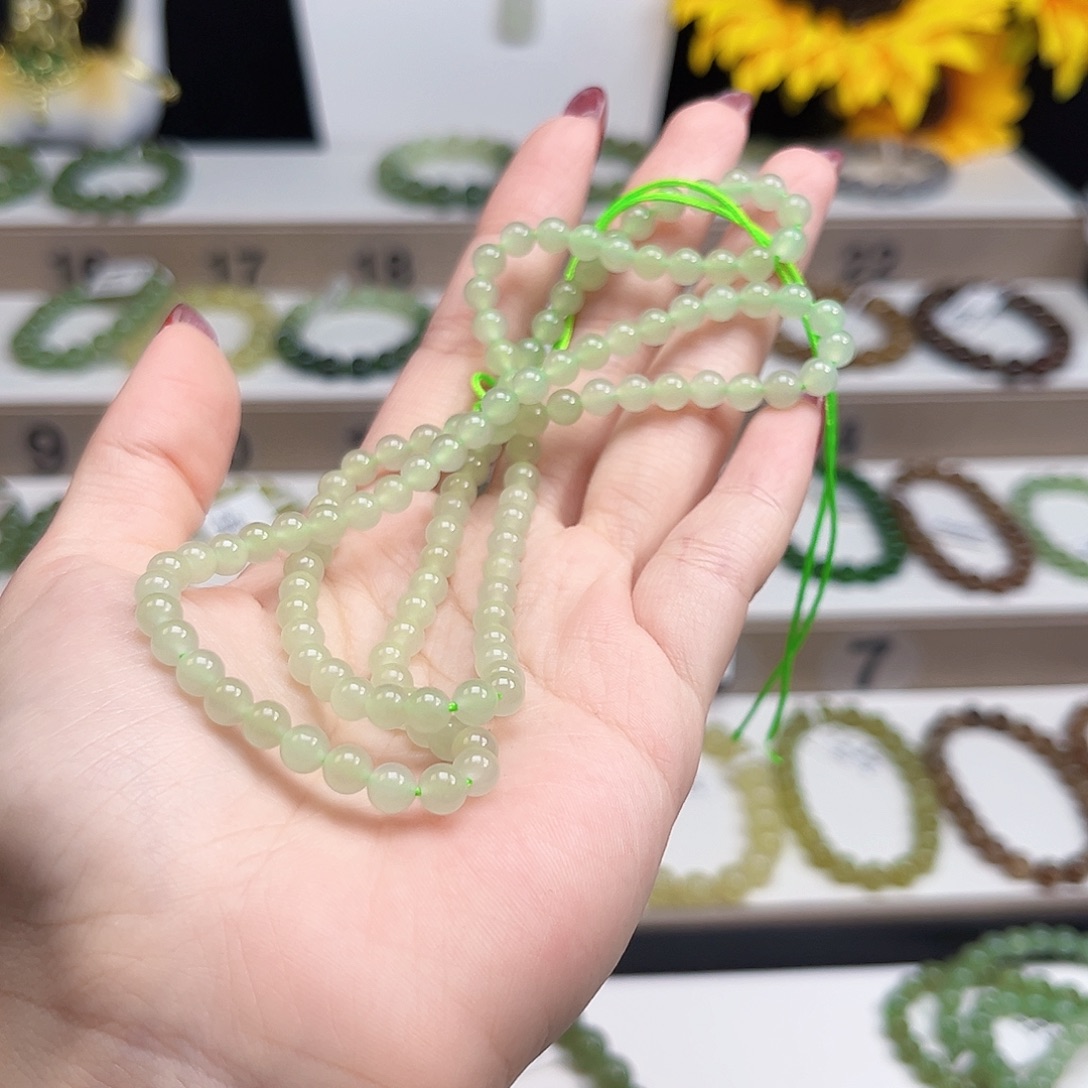 和田玉未镶嵌手链