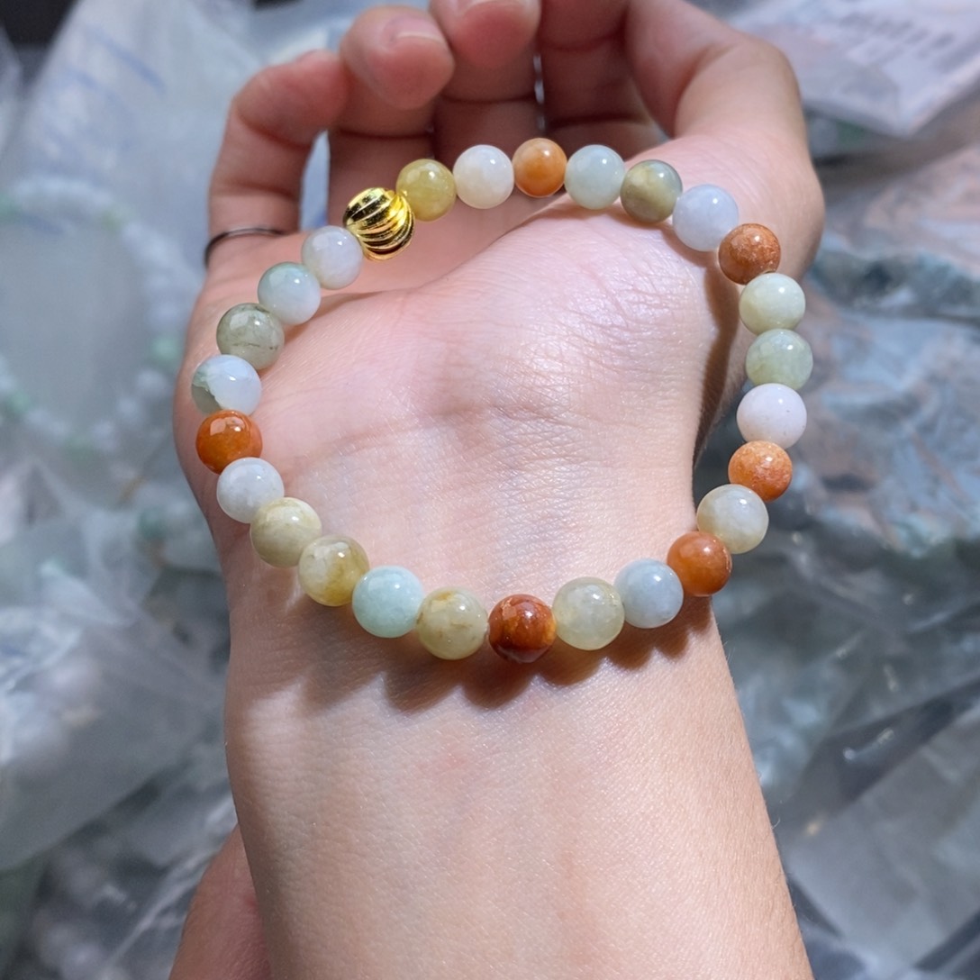 未镶嵌手串翡翠珠链