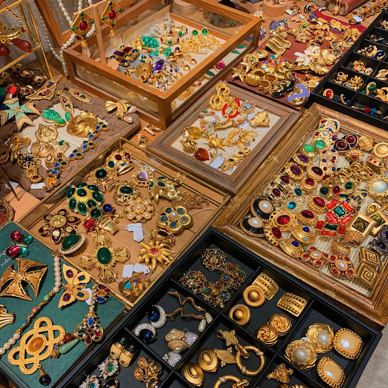 钛钢琉璃耳饰 复古宫廷中古精美原创设计手工耳环古风日韩欧美风