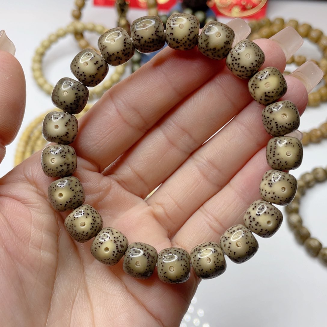 星月菩提吊坠石玉料青花瓷小眼睛卡11