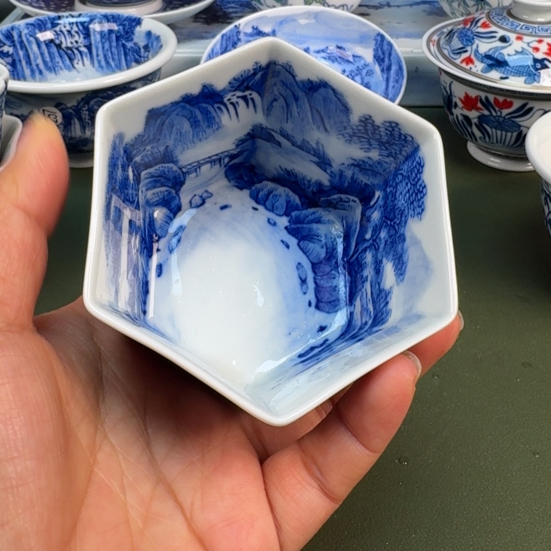 陶景德镇纯手绘茶具圆圆296