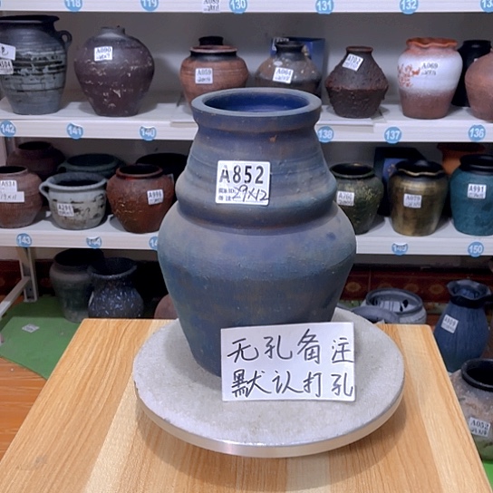 红陶手工制作工艺花盆