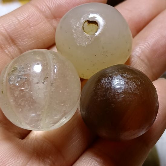 六***斋玛瑙/玉髓合金颈饰