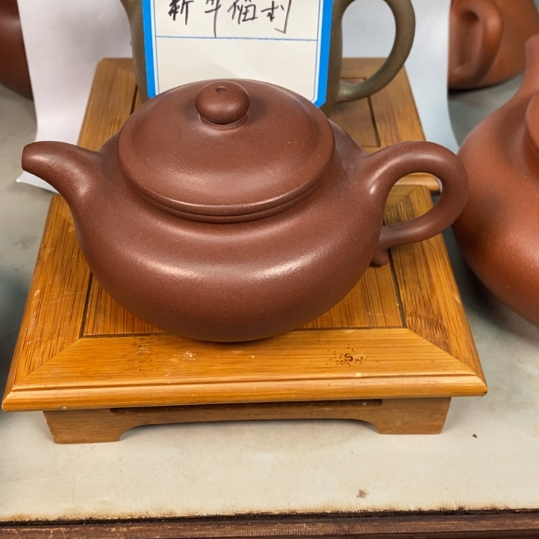 白泥茶壶愿****君宜兴紫砂壶半手工