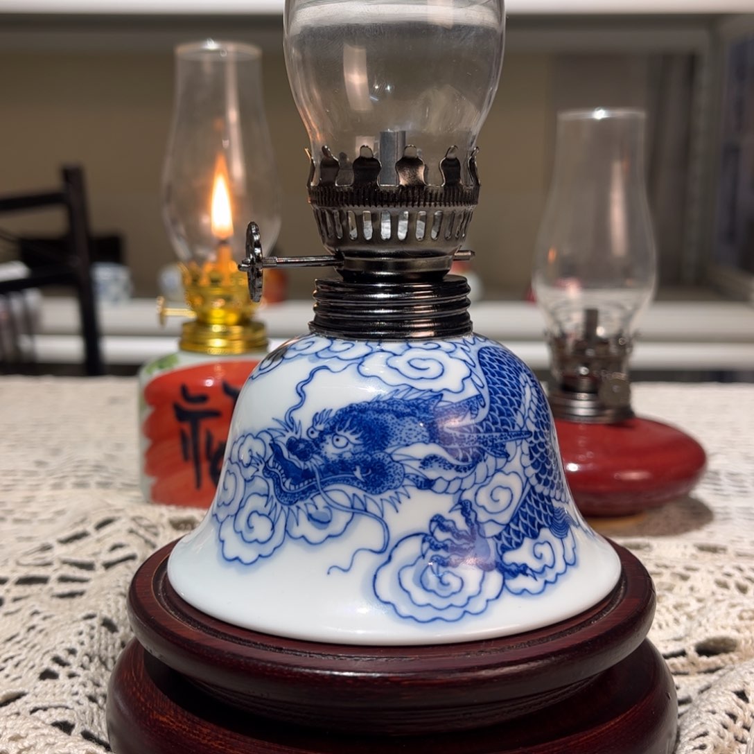 摆件景德镇陶瓷香薰灯