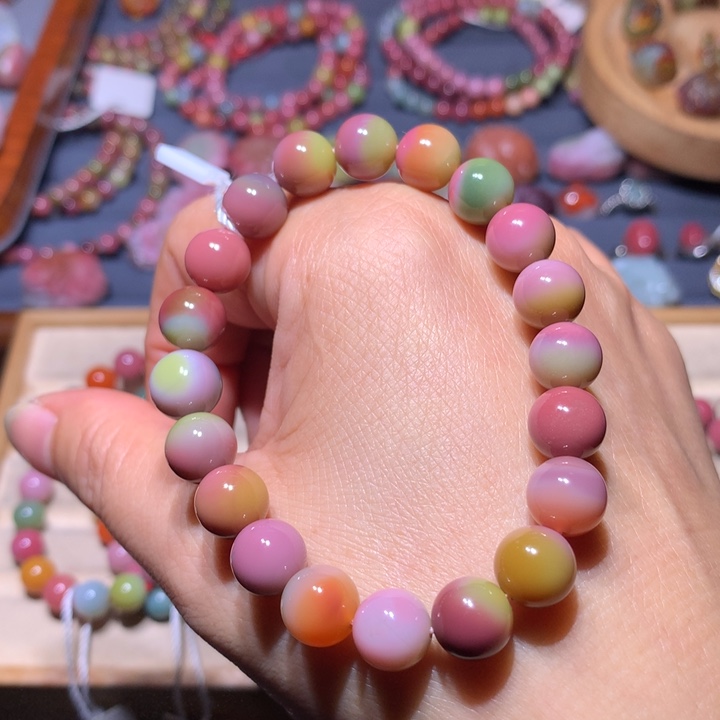 玛瑙/玉髓未镶嵌手链盐源玛瑙