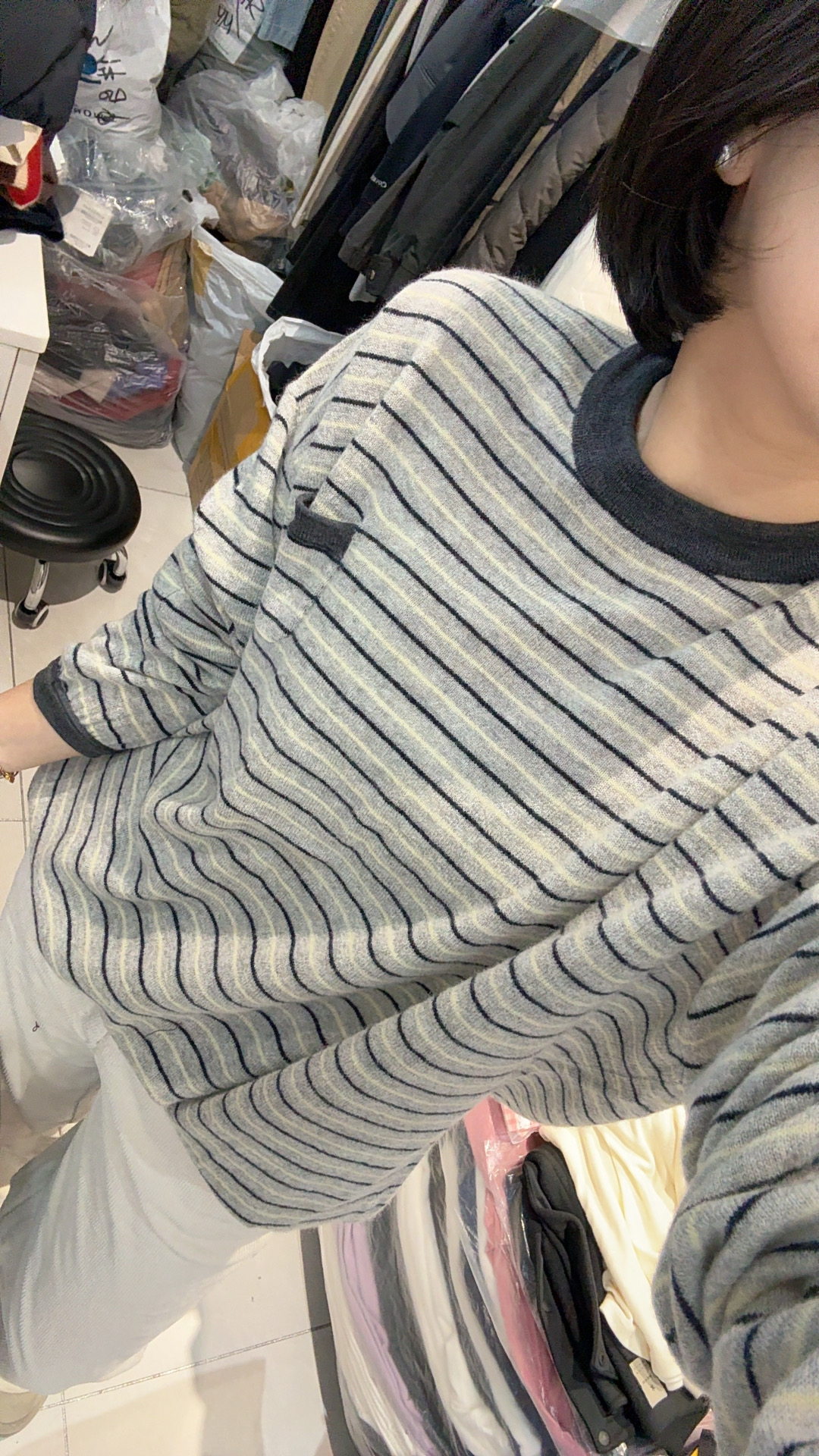 棉毛条打底T（衣长71胸围74）NO退换