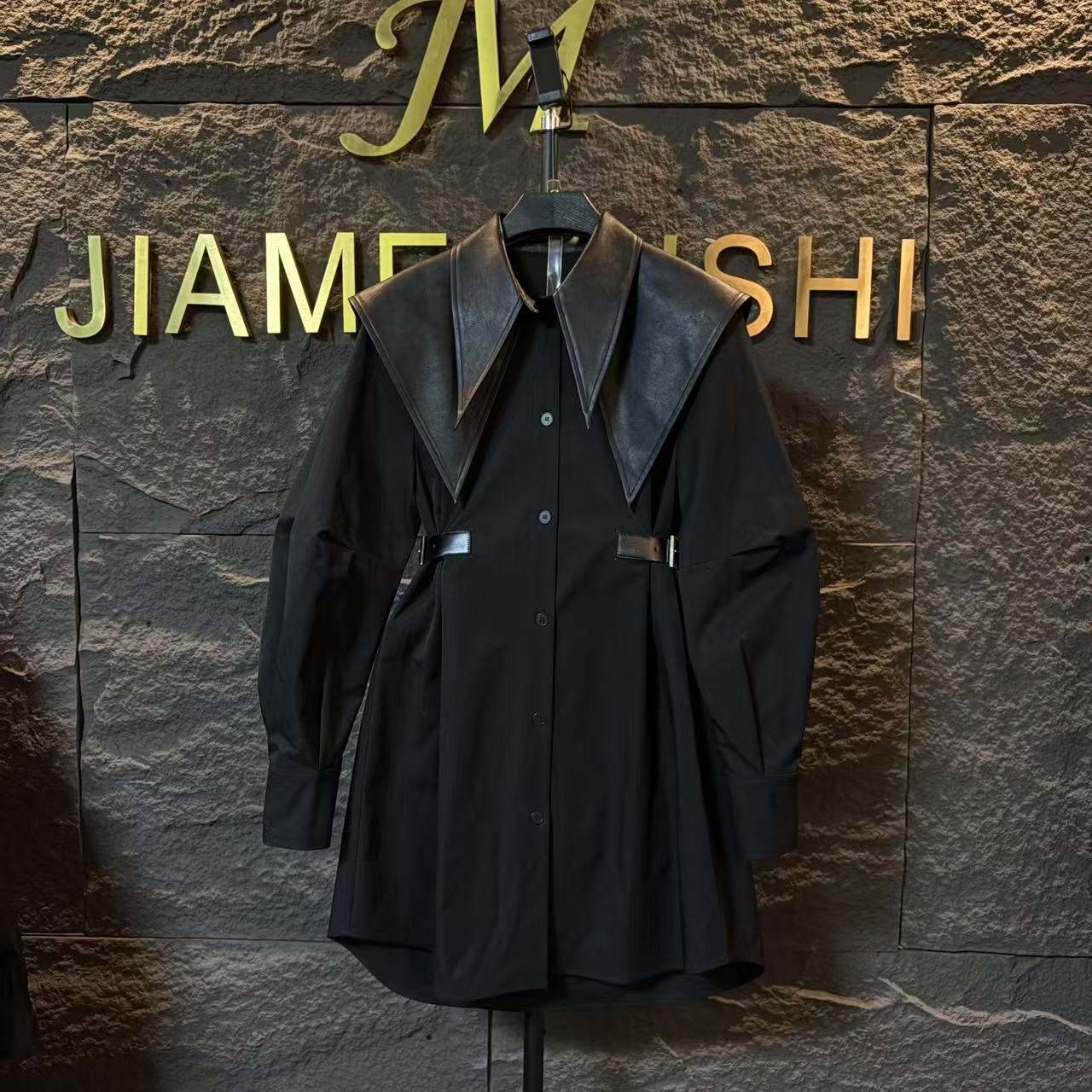 新款现货韩版学院风春秋衬衫裙1143