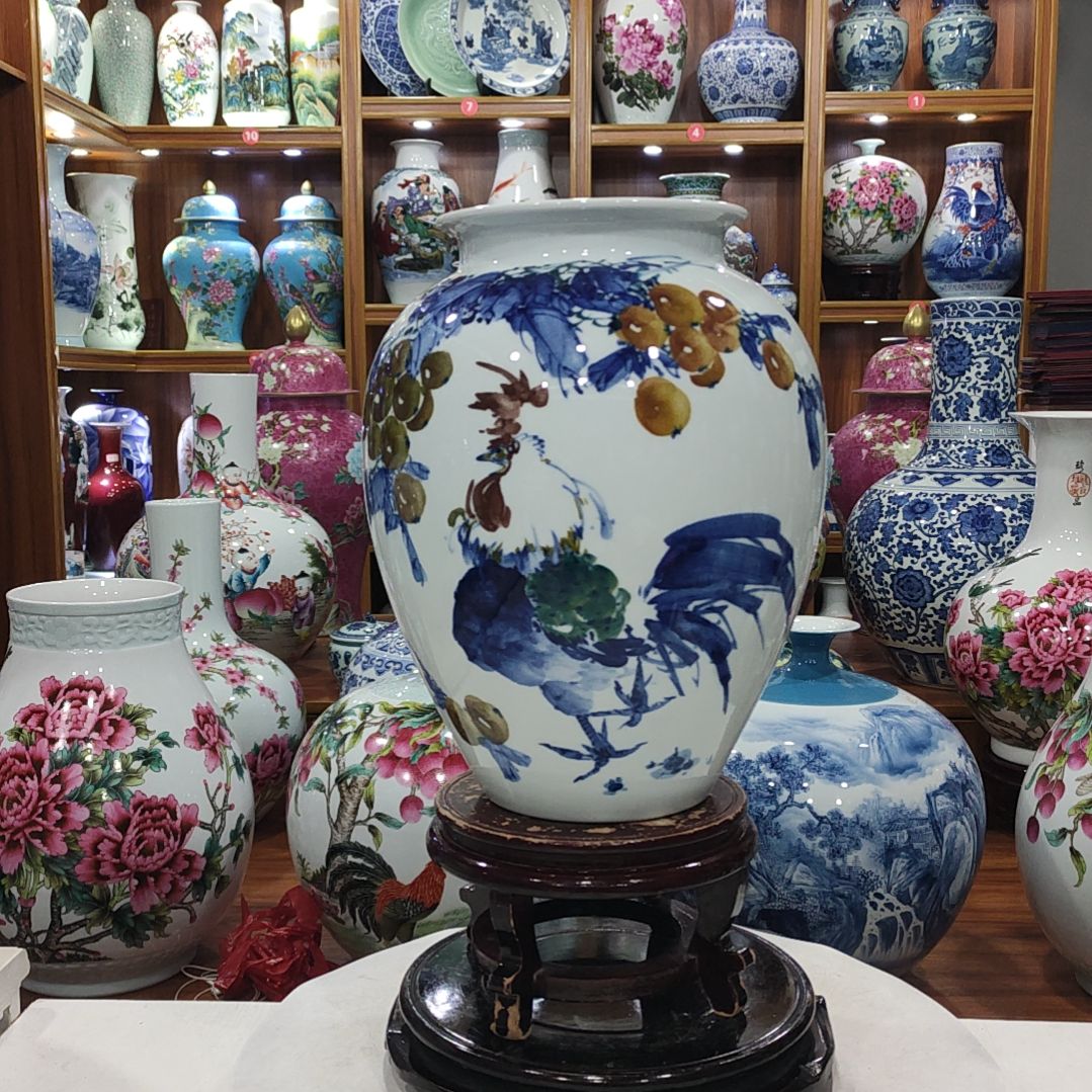 瓶景德镇陶瓷花瓶子