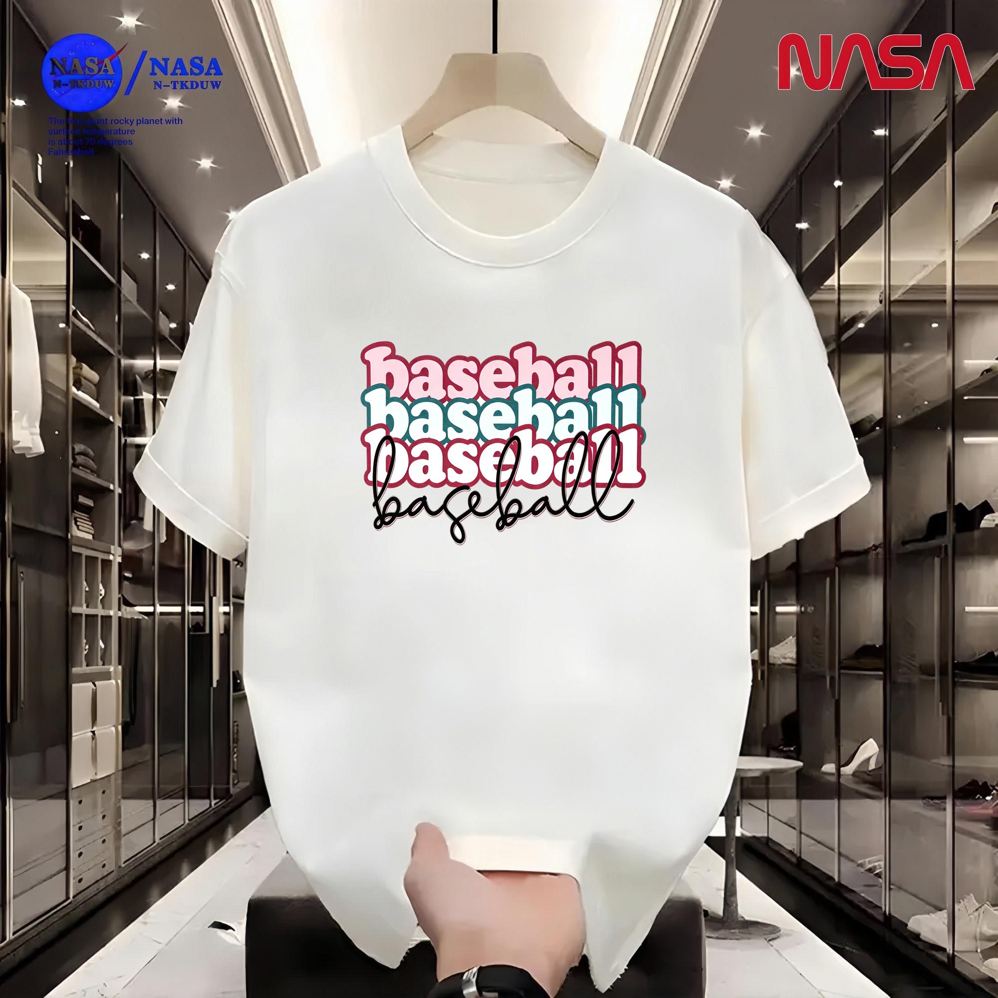 D16NASA联名重磅T恤男女同款时尚百搭圆领短袖【bas】A-056