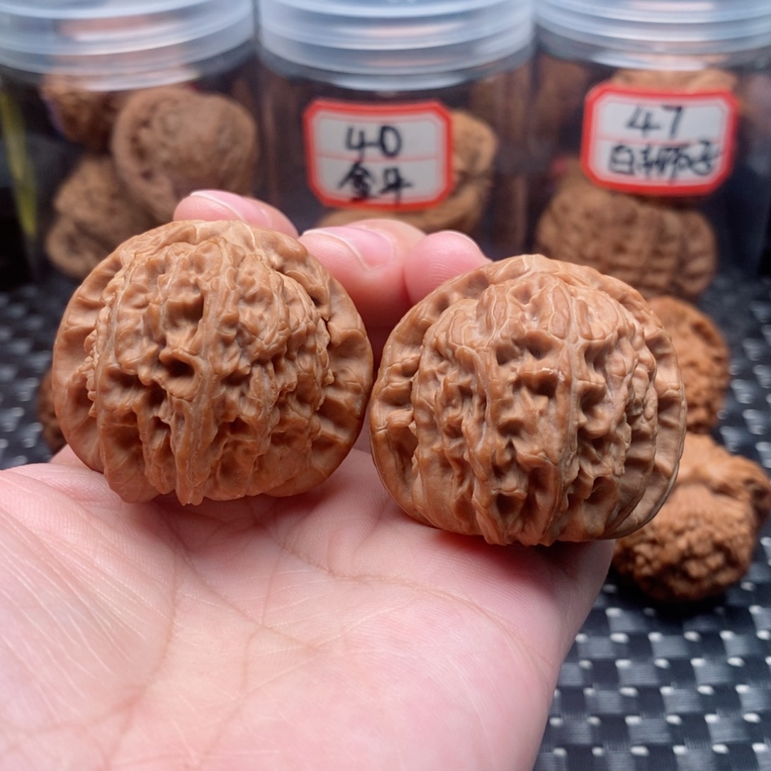 吊坠文玩核桃40白狮子