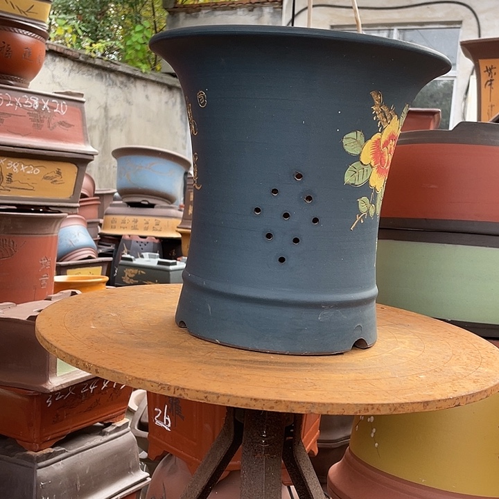 2个精品花盆紫砂花盆紫砂