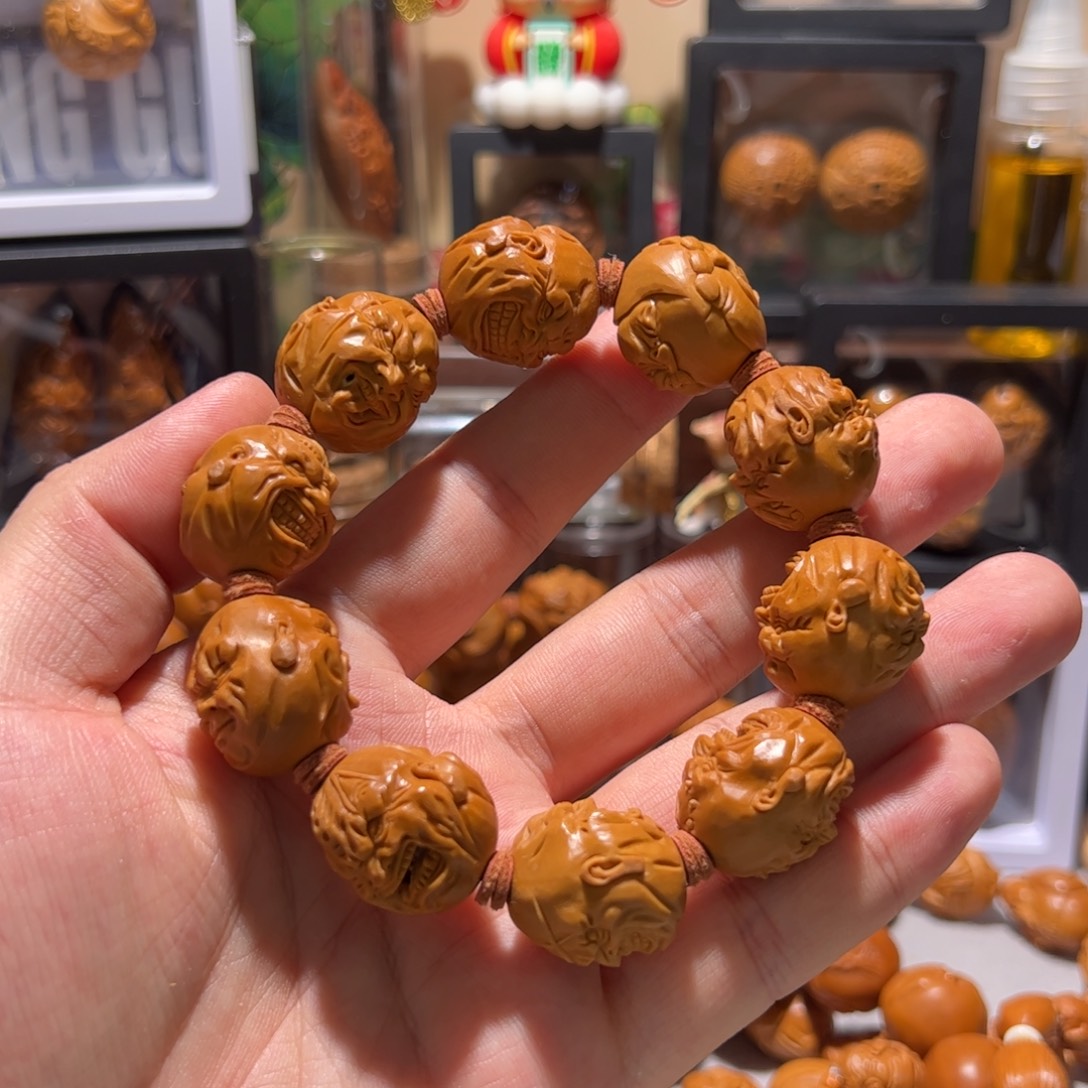 橄榄核手串/手链手工双面恶僧