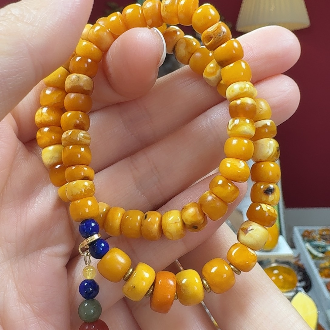 手链蜜蜡未镶嵌手串