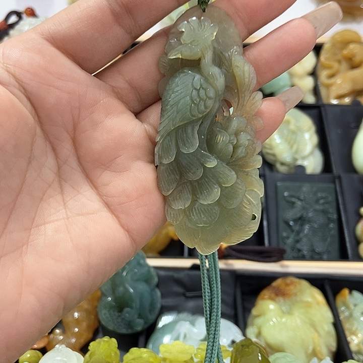 蛇纹石玉挂件未镶嵌用****3