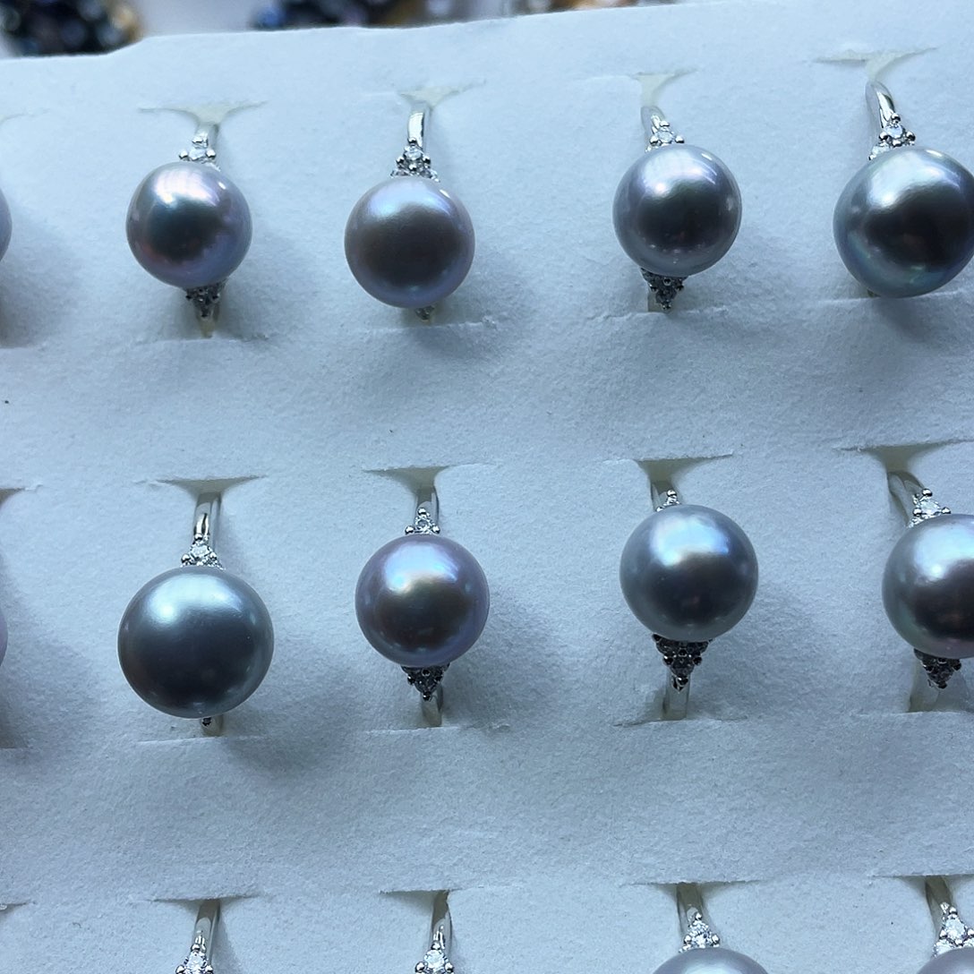 淡水珍珠戒指14K金镶嵌