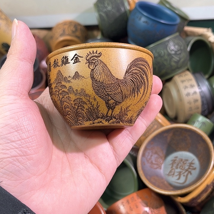 茶杯紫砂全手工紫砂主任杯