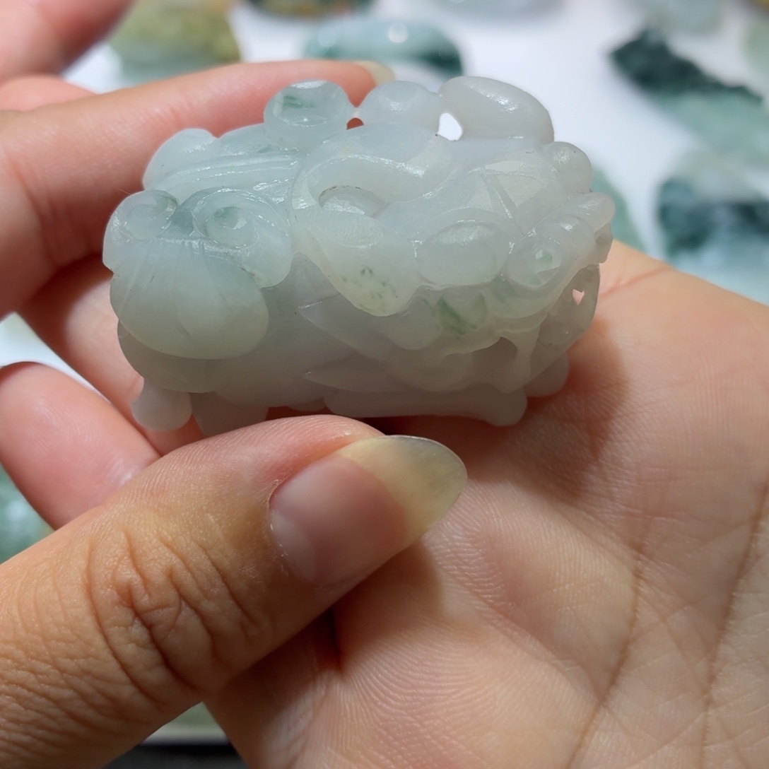 定制翡翠未镶嵌毛货