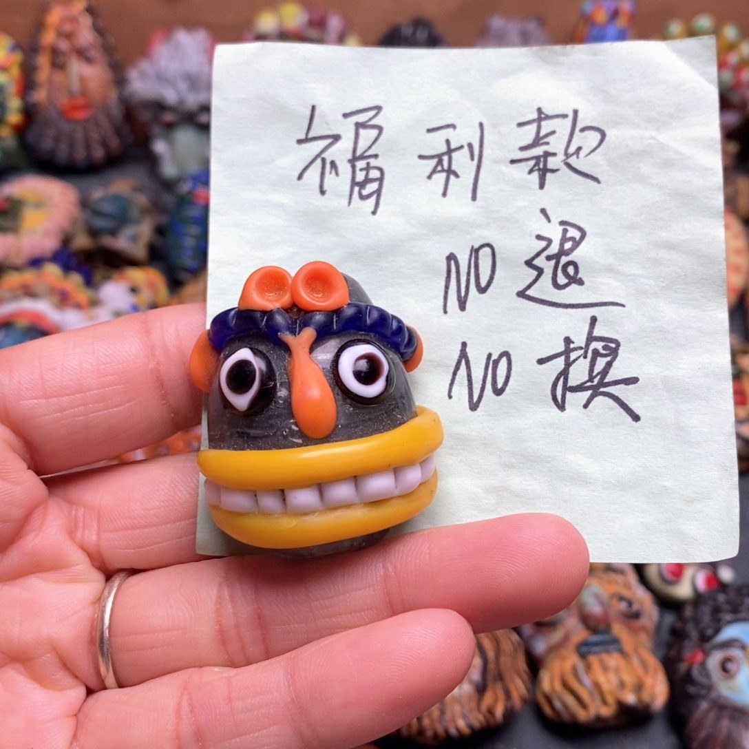 琉璃颈饰印度尼西亚大牙11