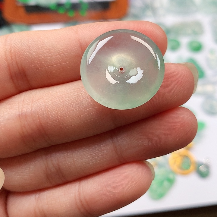 翡翠吊坠(不含链)未镶嵌平安扣