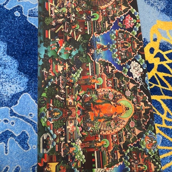 卷轴画唐卡作品展品