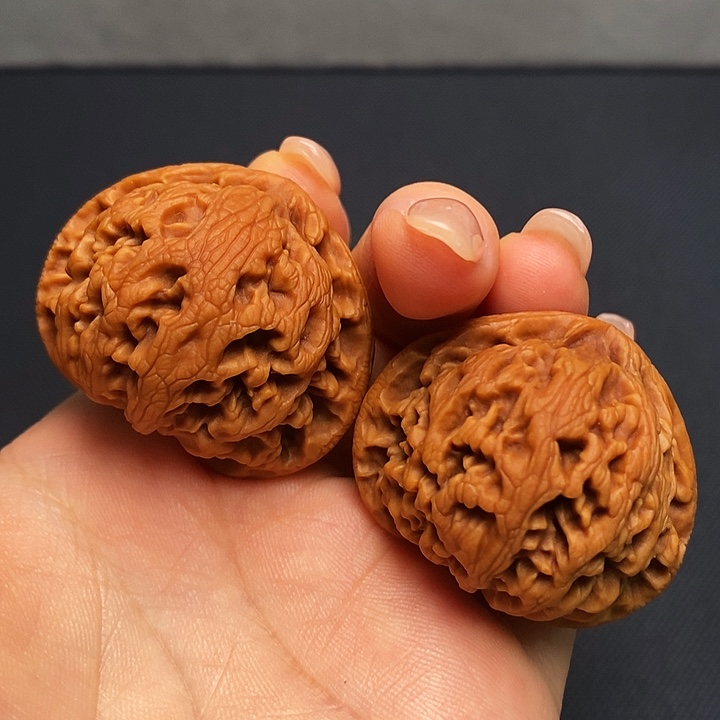 文玩核桃把件37火麒麟