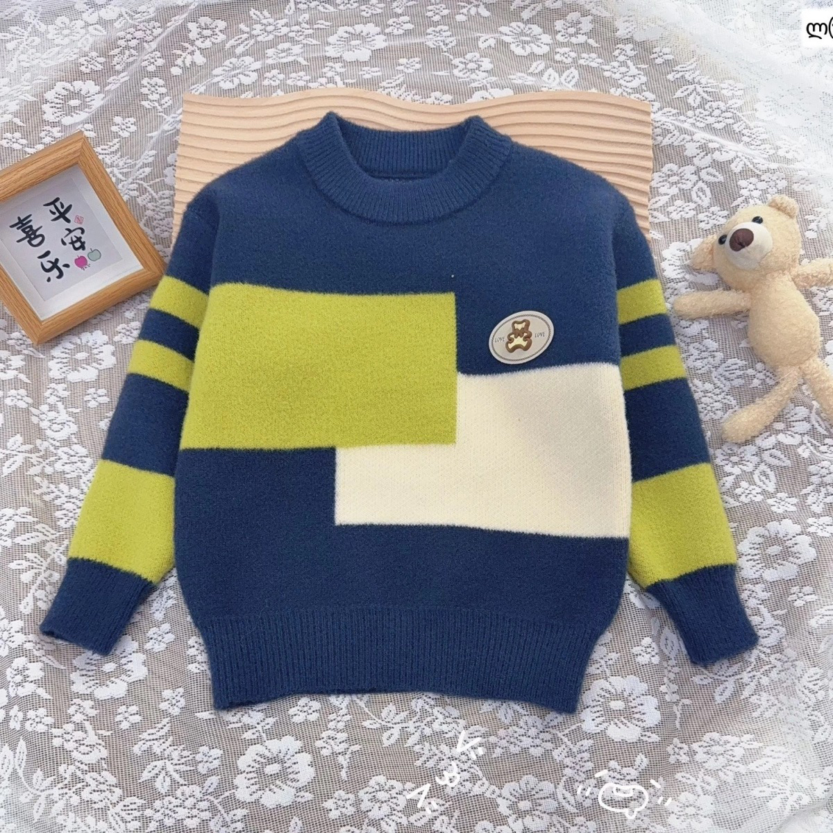 爆款2025秋冬新款男童毛衣针织童装秋冬加厚时髦韩版洋气百搭毛衣
