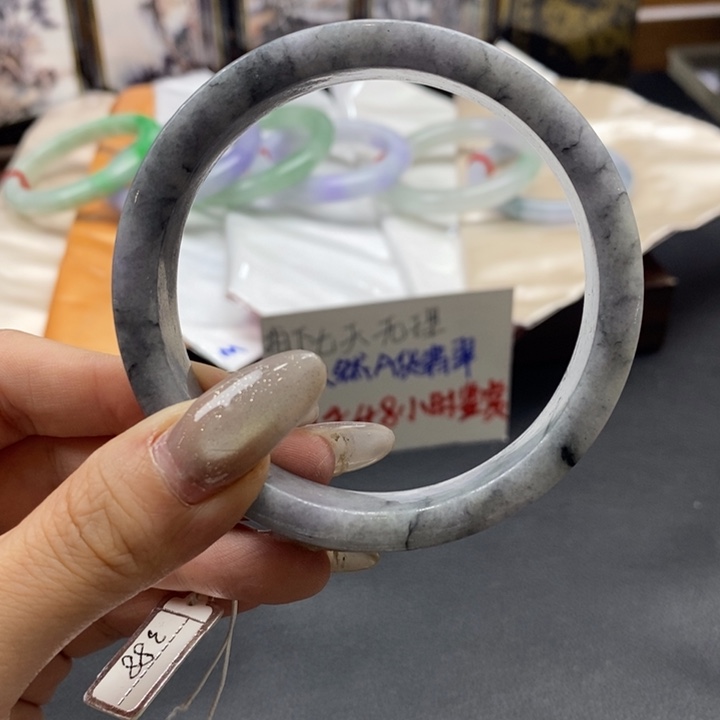 翡翠未镶嵌手镯61-63