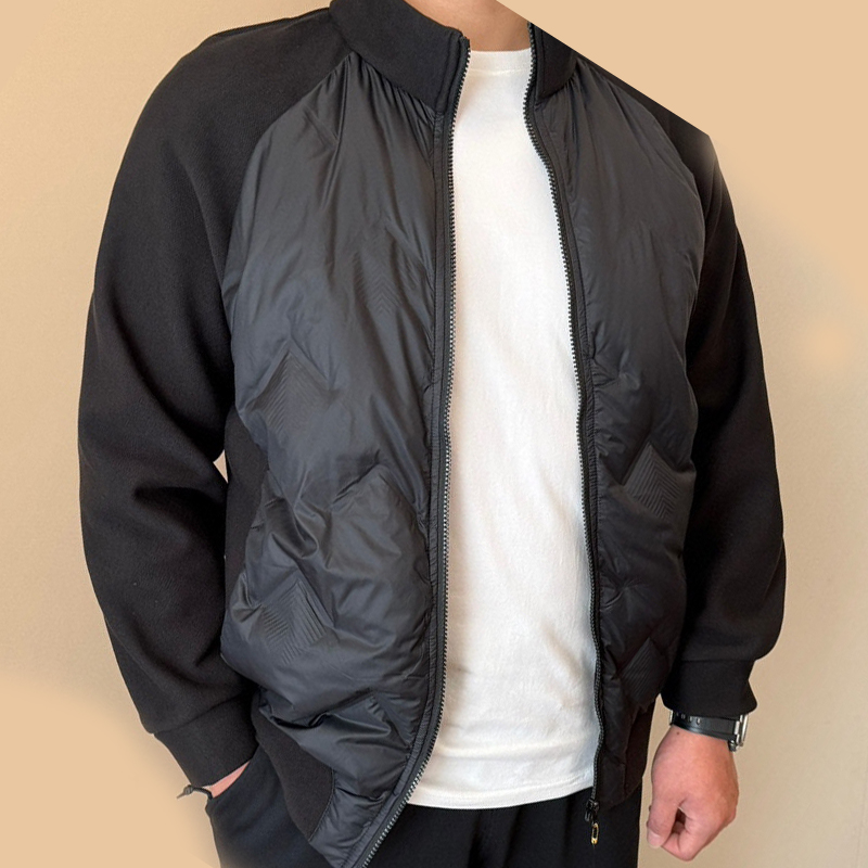 立领轻薄羽绒男款鸭绒轻量化登山防风保暖健身跑步夹克健身服