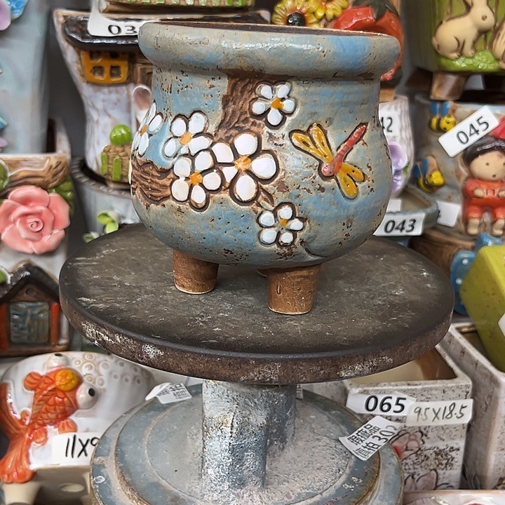 粗陶材质多肉花盆