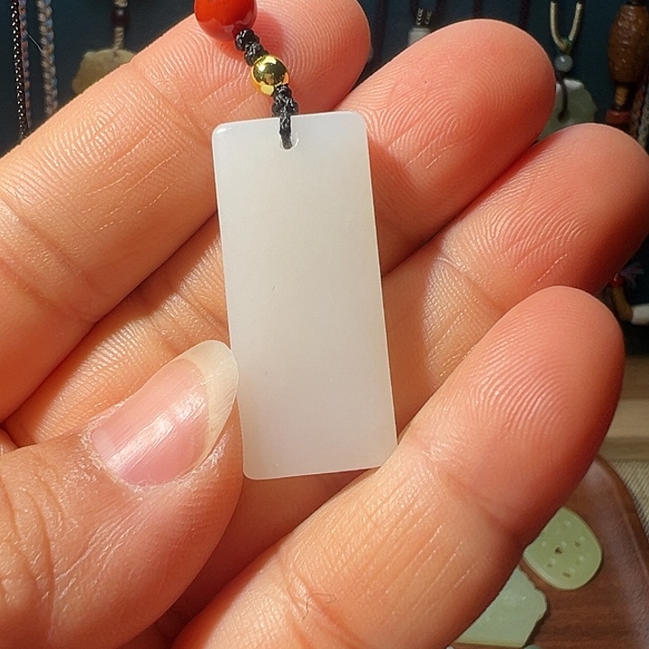 和田玉（糖玉）未镶嵌车挂