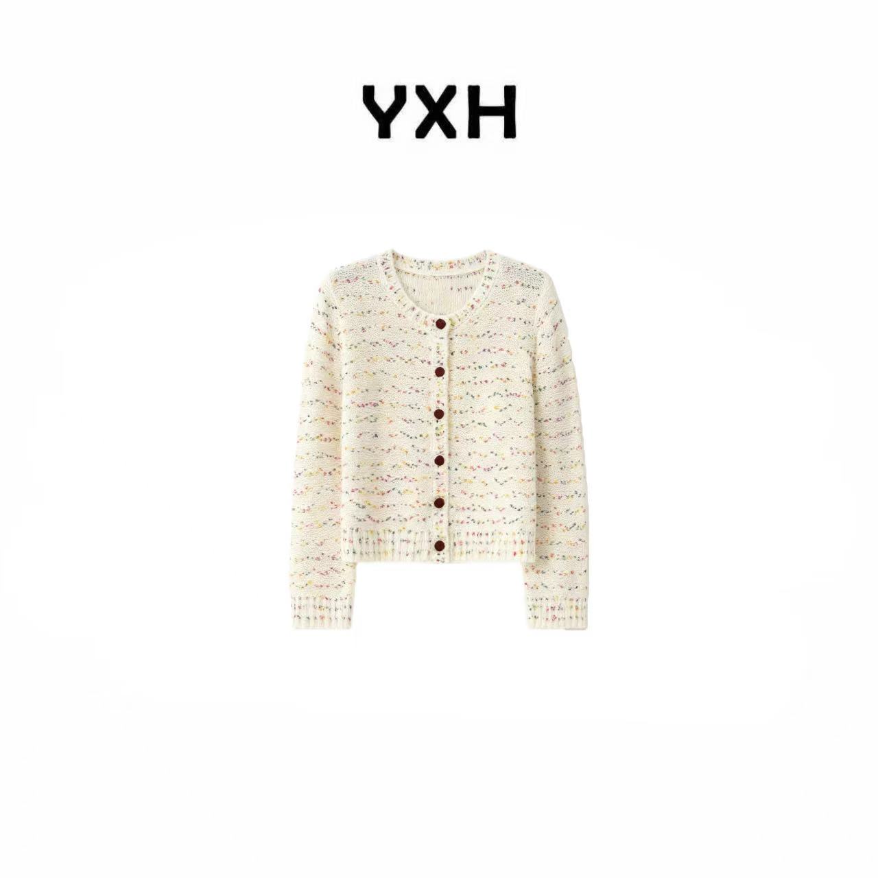 JZ【新年豆豆】美利奴绵羊毛混纺豆豆纱时尚百搭针织毛衣JZ77307