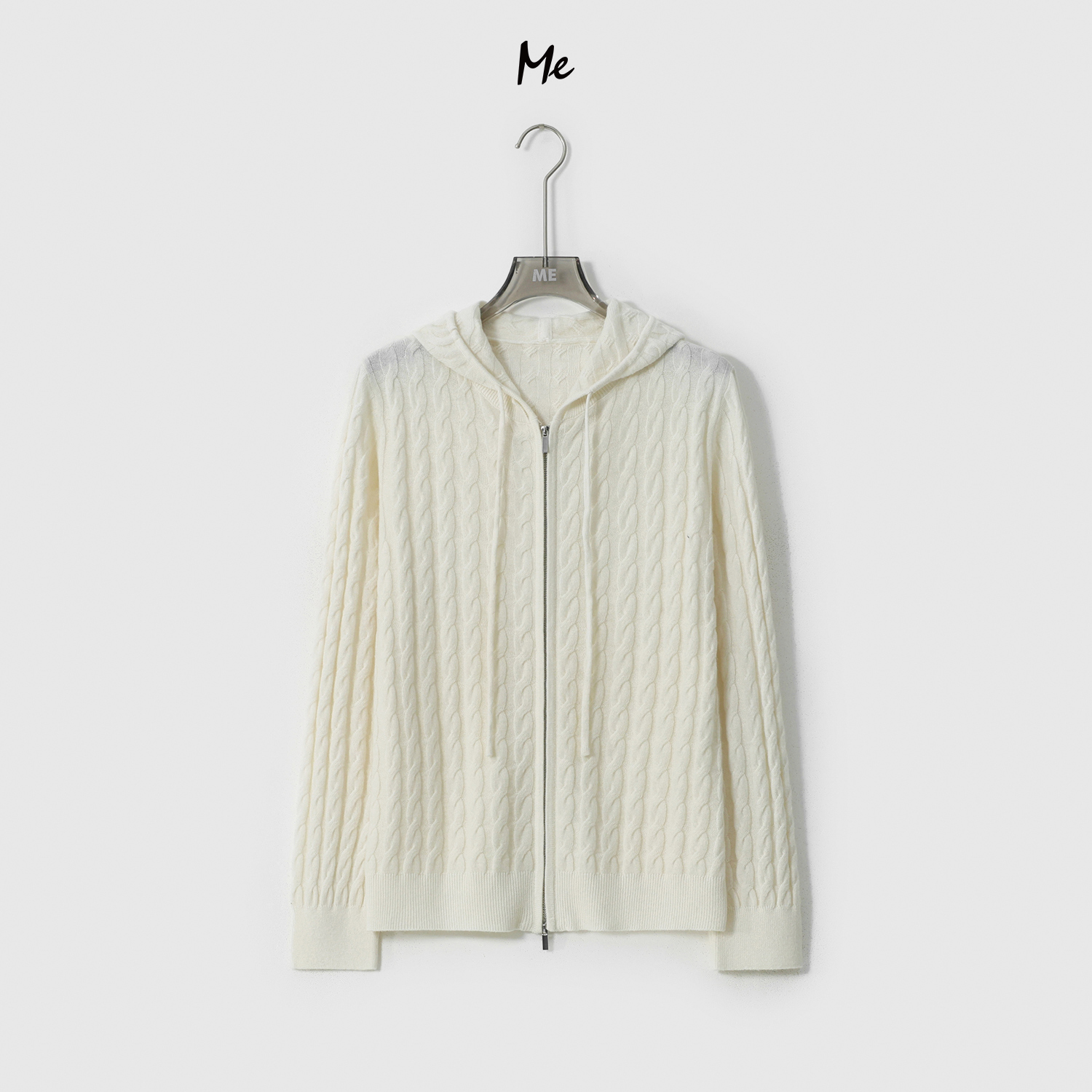 ME【绞花松弛开衫】100%绵羊毛超细美利奴奢牌感保暖毛衣MESA2027