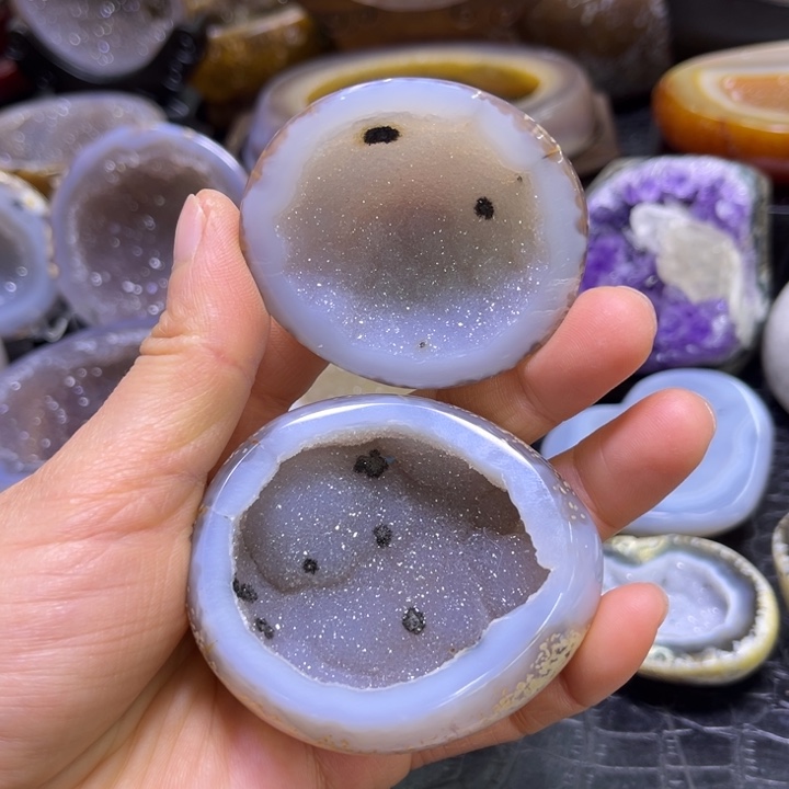 珠宝半成品未镶嵌水晶精抛软盆