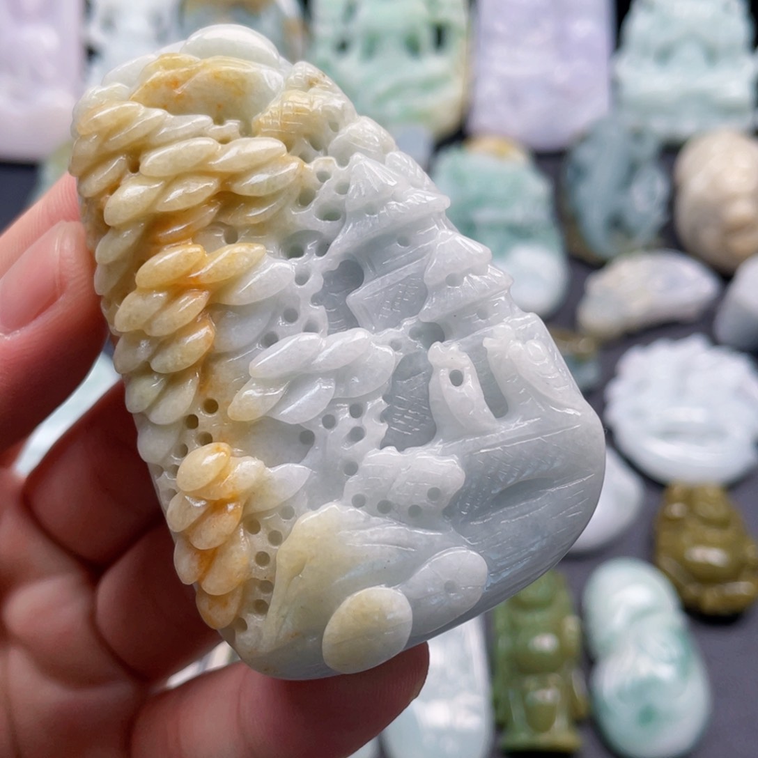 颈饰未镶嵌翡翠翡翠