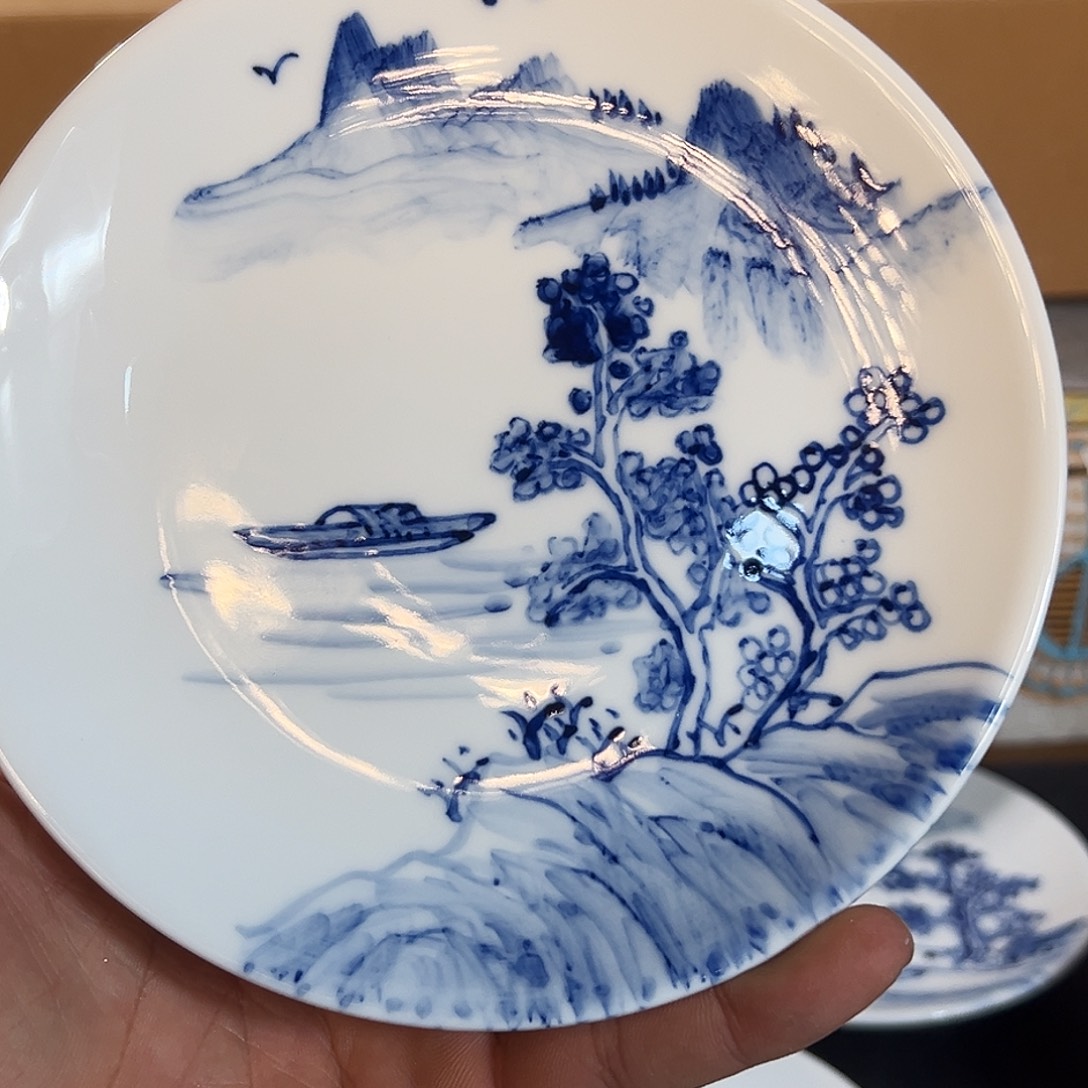 陶瓷景德镇手工高温陶瓷6寸盘